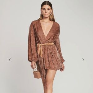 BNWT BRONZE RETROFETE GABRIELLE DRESS. BEAUTIFUL.